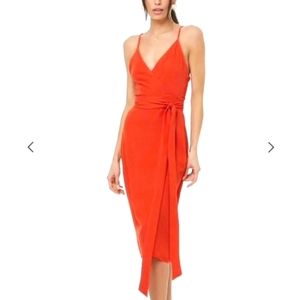 F21 Midi Wrap Dress Size M